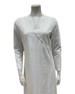 Chicolli N5171 White Dickie Wrap Cotton Versatile Nursing Nightgown Myselflingerie.com