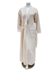 Iora Lingerie 25309C Pale Peach 100% Cotton Waffle Wrap Robe with Trim Myselflingerie.com