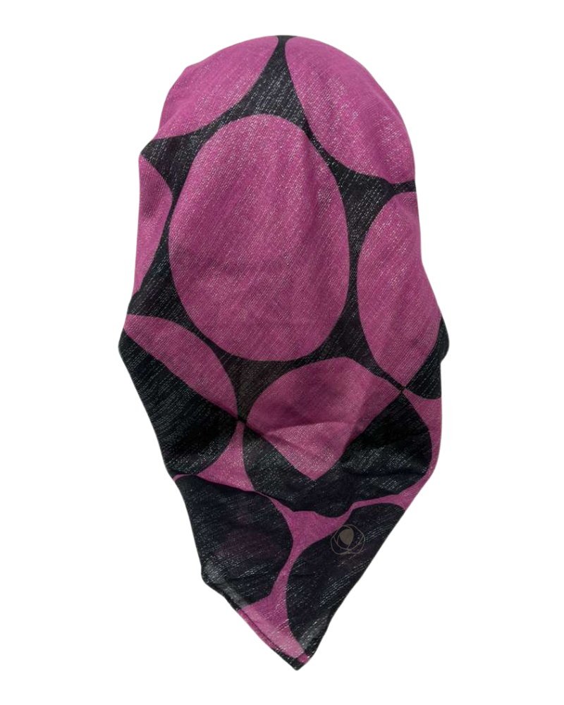 Ahead VT2815 Fuschia Pulse Point Versatile Style Long Tails Open Back Pre-Tied Bandanna Myselflingerie.com