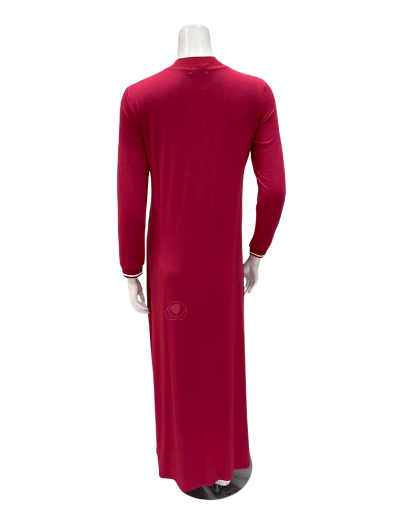 Mega Dreams 357531 Pink Carpet Embroidery Modal Nursing Nightgown Myselflingerie.com