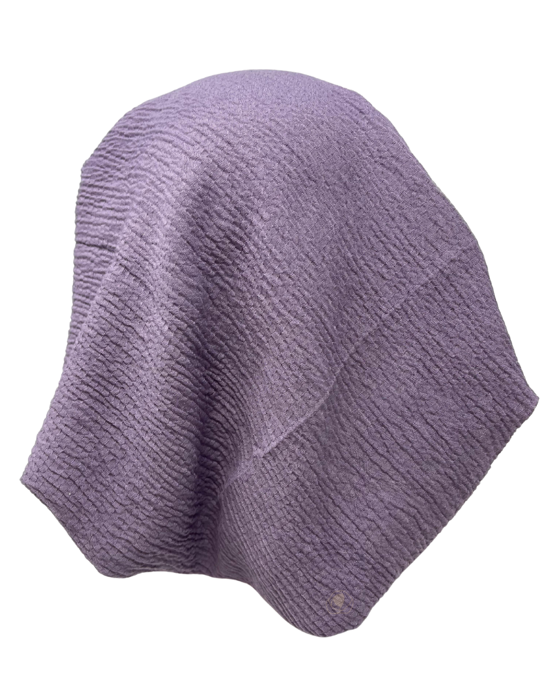 It's Younique PP-CRINK-LAV Lavender Crinkle Pre-Tied Bandanna with Velvet Grip Myselflingerie.com