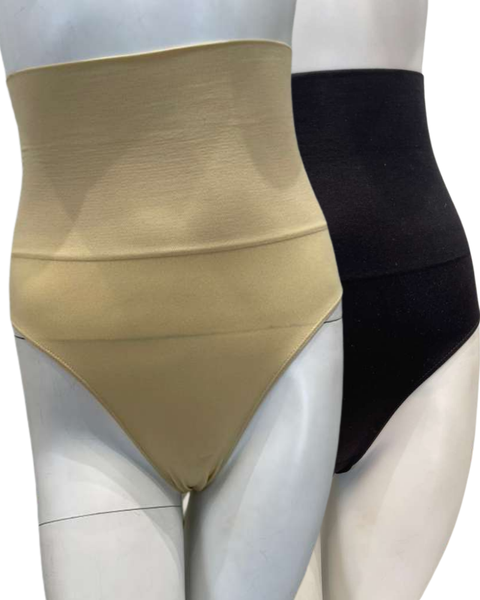 Body Beautiful 1457 High Waist Full Brief Slimming Control Brief 2 Pack Myselflingerie.com
