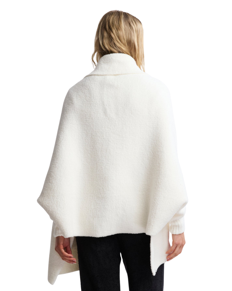 Barefoot Dreams BDWCC22102 Pearl CozyChic Blanket Wrap One Size Myselflingerie.com