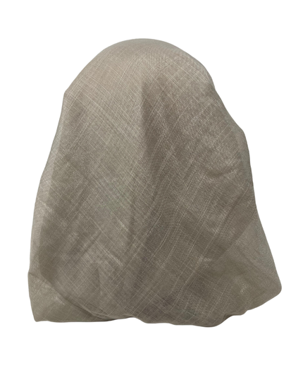 It's Younique OB-SHIM-BE Solid Beige Shimmer Pre-Tied Open Back Bandanna with Velvet Grip Myselflingerie.com