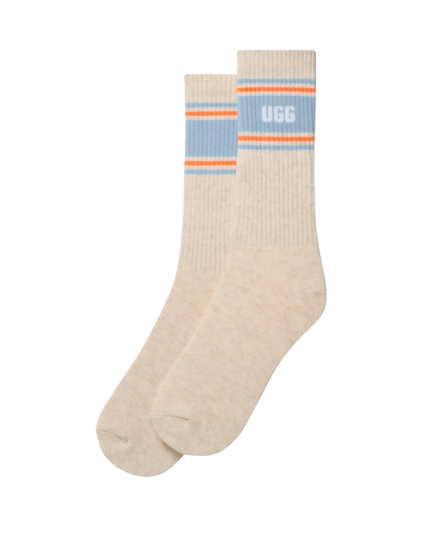 UGG 1176830 Nimbus Heather/Clear Sapphire Jedlyn Varsity Crew Socks Myselflingerie.com