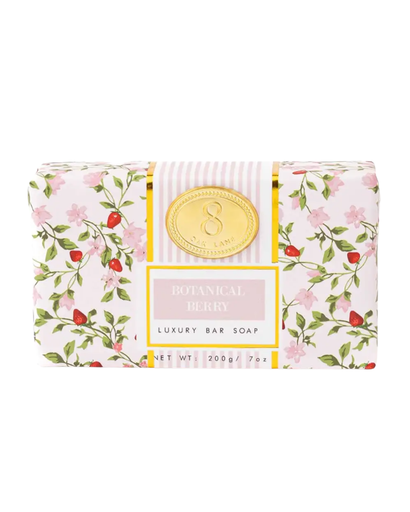 8 Oak Lane Botanical Berry Wrapped Bar Soap