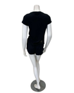 Aspen Dream BTRS + BSH Black Taylor Rolled Sleeve Tee & Hang Out Shorts Bamboo Pajamas Set Myselflingerie.com