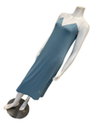 Oh! Zuza 4611 Aqua and Sheer White Lace Sleeveless Modal Nightshirt Myselflingerie.com
