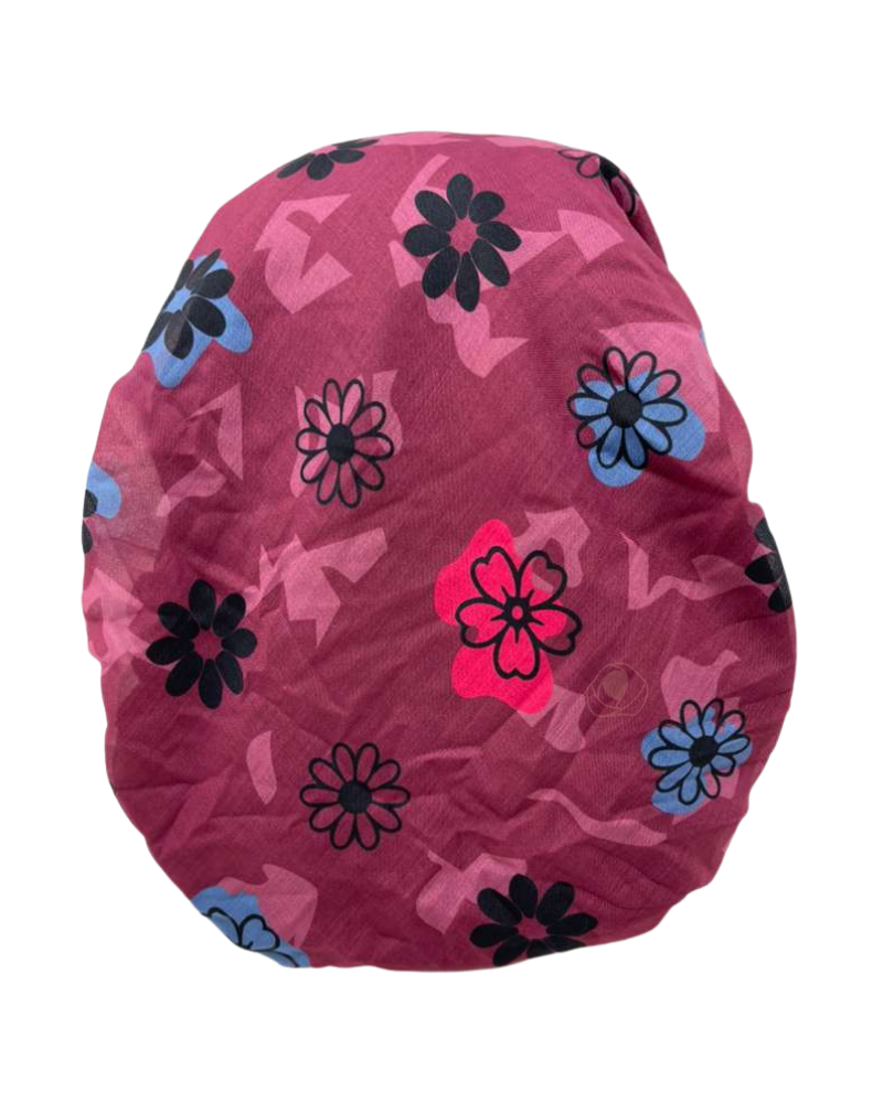 Ahead Berry Petal Grid Classic Fit Pre-Tied Bandanna