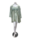 Isayes Lingerie 300351 + 180161 Mint Green Embroidered Chemise & Wrap Set Myselflingerie.com