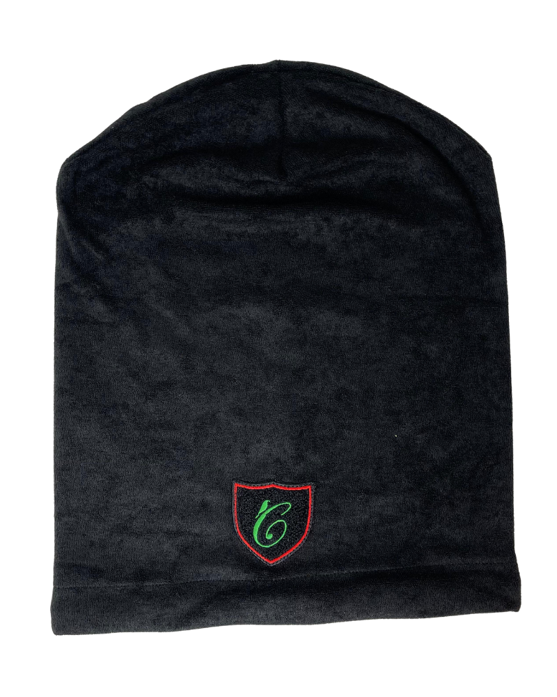 C. Bird CB105 Black Terry Beanie Snood Myselflingerie.com