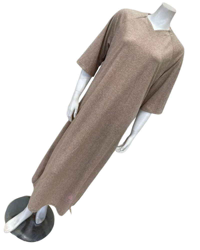 Jackie O'Loungewear CVRUP-TN Tan Pull on Terry Lounger Myselflingerie.com