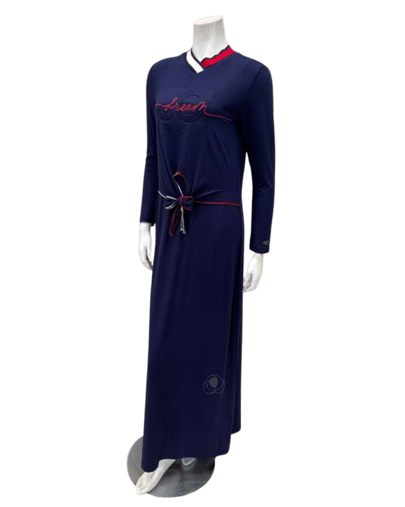 Mega Dreams 357561 Blue with Red OO Dream Modal Nursing Nightgown Myselflingerie.com