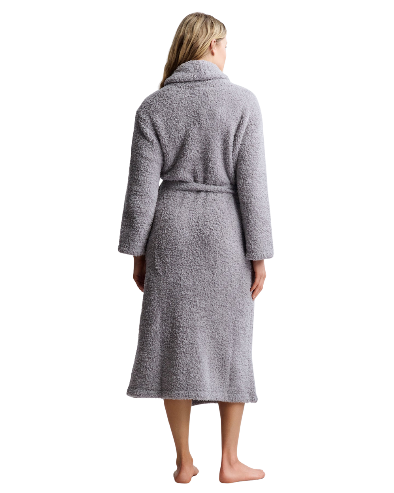 Barefoot Dreams B509 Dove Grey CozyChic Robe Myselflingerie.com