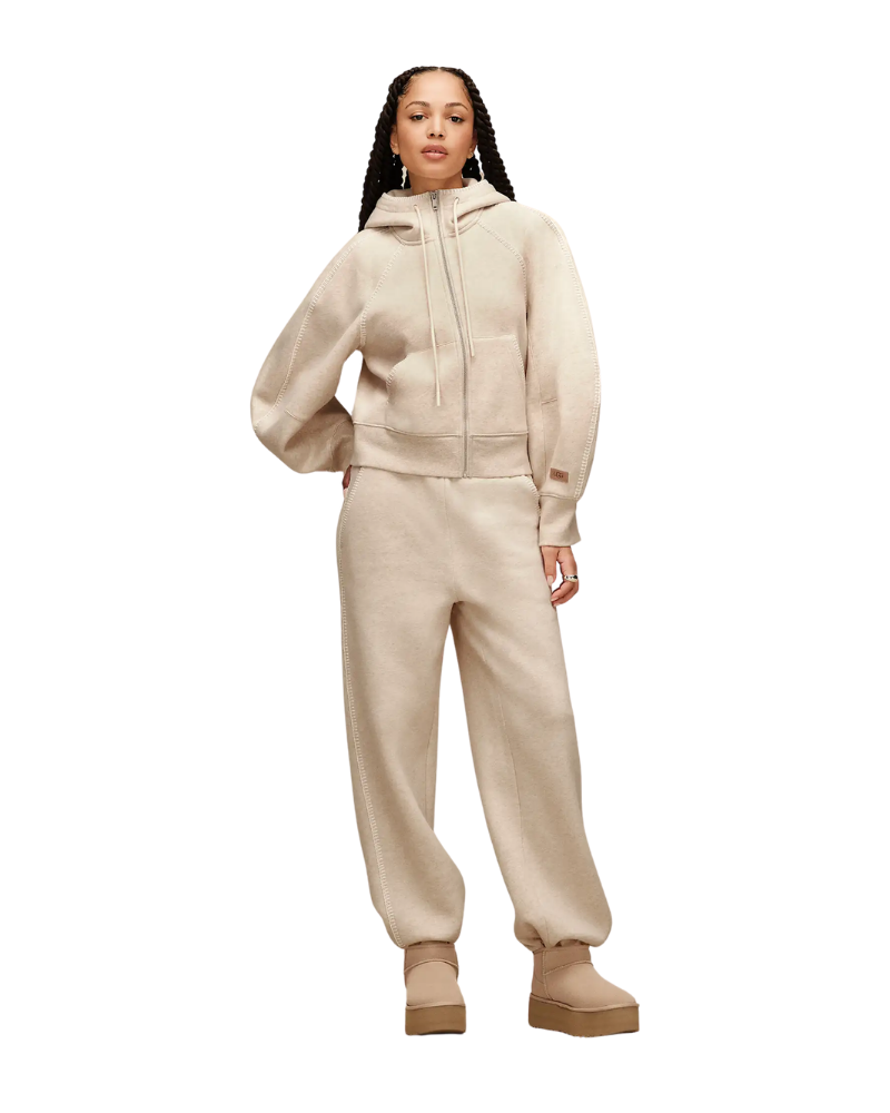 UGG Sand Heather Classic Full-Zip Hoodie Myselflingerie.com