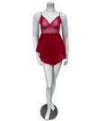 Oh! Zuza 4536 Raspberry Lace Sheer Cami & Shorts Set Myselflingerie.com