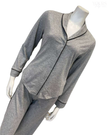 Cosabella PIMAL9648 Heather Grey/Black Pima Lusso Cotton Blend Pajamas Set Myselflingerie.com