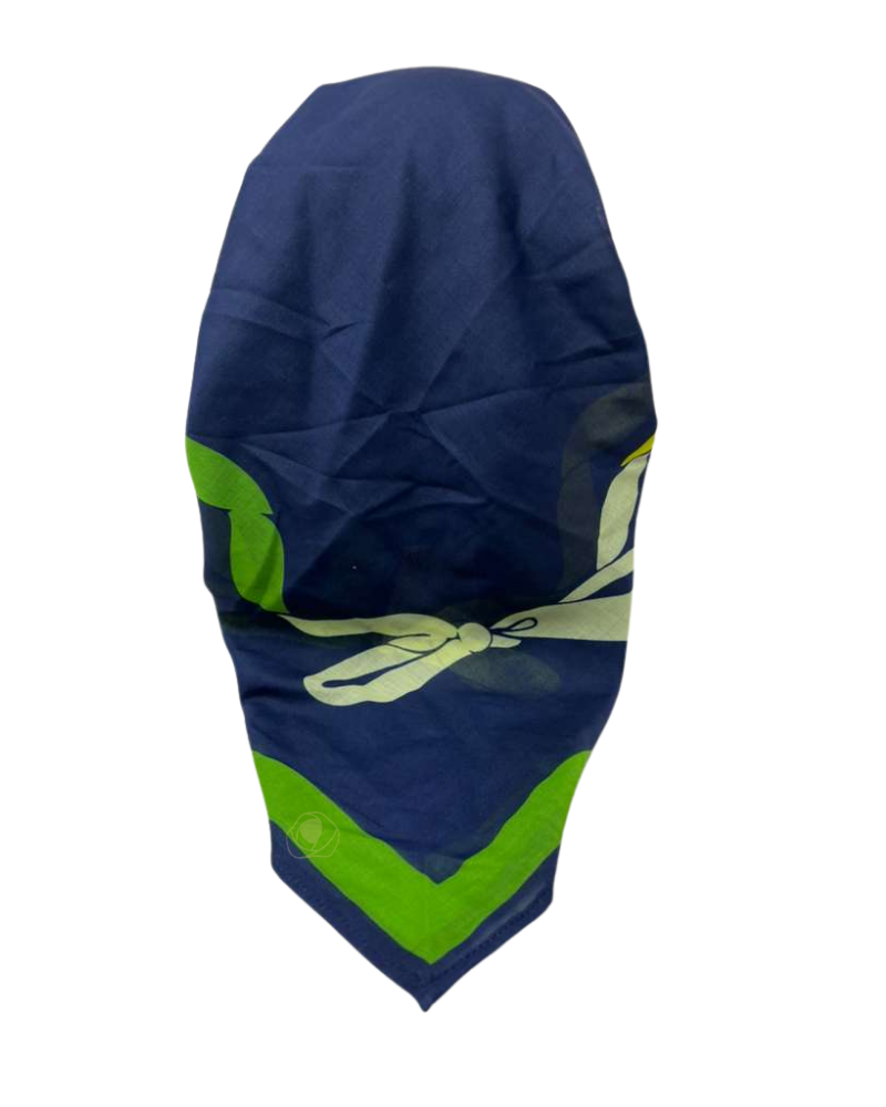 Ahead VT2804 Lime Green Twist and Tied Versatile Style Long Tails Open Back Pre-Tied Bandanna Myselflingerie.com