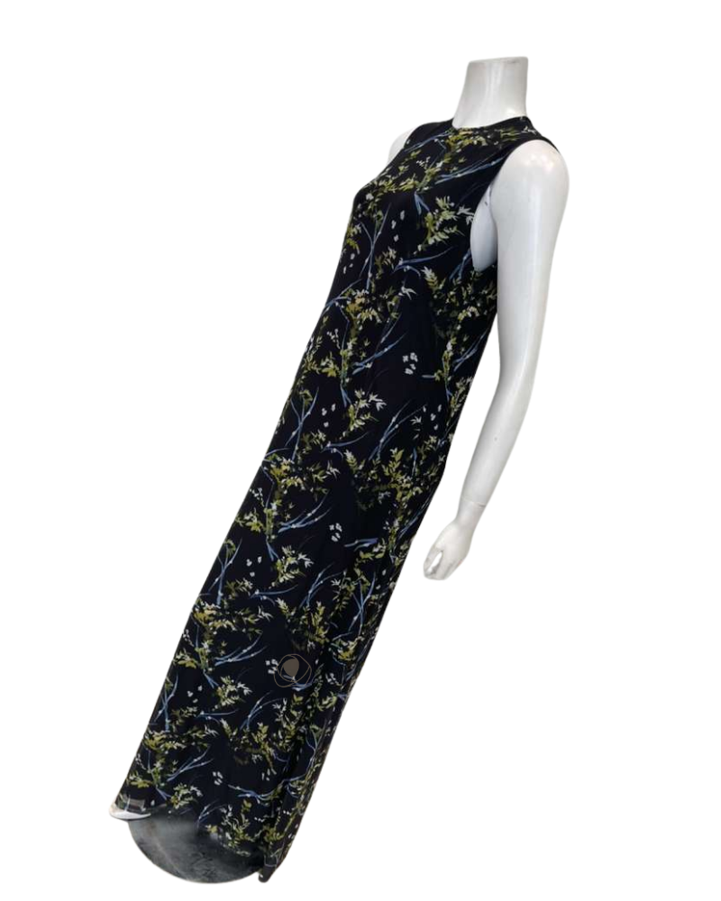 ORD DNV26807 + TRV26817 Black Princess Floral Tulle Satin Blouse and Jumper Lounger Robe Set / Nursing Friendly Myselflingerie.com