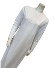 Chicolli N5288-C White Signature Cotton Coverall Nursing Nightgown Myselflingerie.com