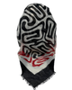 It's Younique OB-ZEB-RDWH Red/White Zebra Print Pre-Tied Open Back Bandanna with Velvet Grip Myselflingerie.com