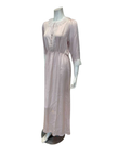 Oh! Zuza V19 Blush Pink Poly Silk and Lace Nightgown Myselflingerie.com
