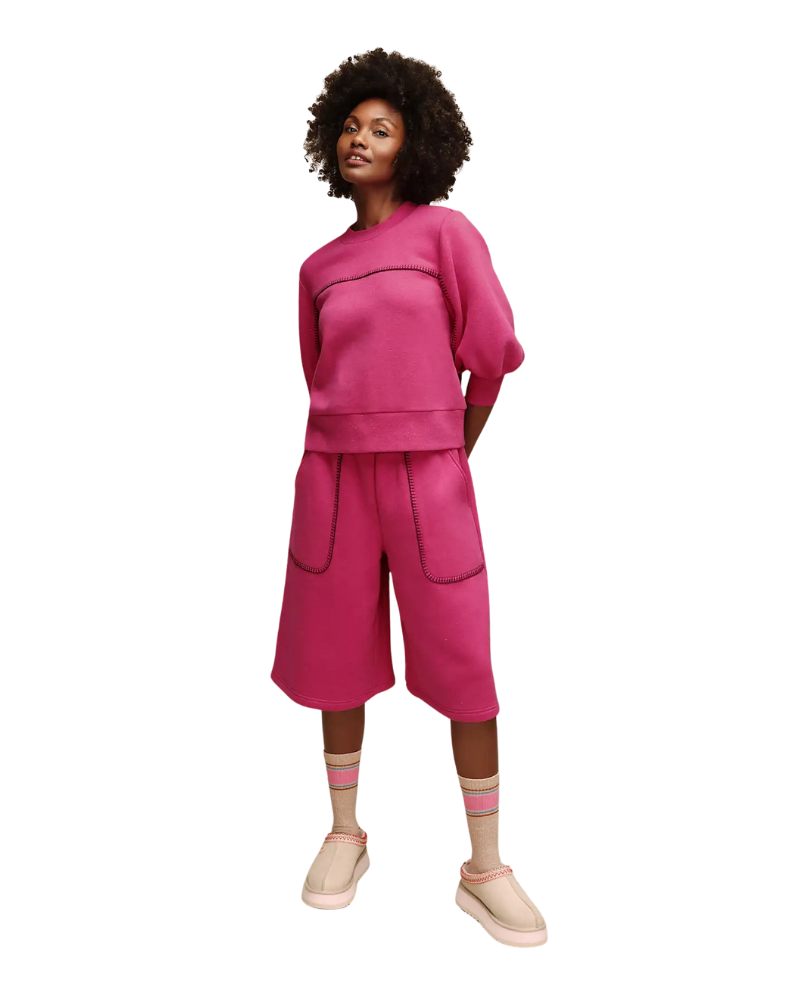 UGG 1175124 Vavoom Heather Classic Puff Sleeve Top Myselflingerie.com