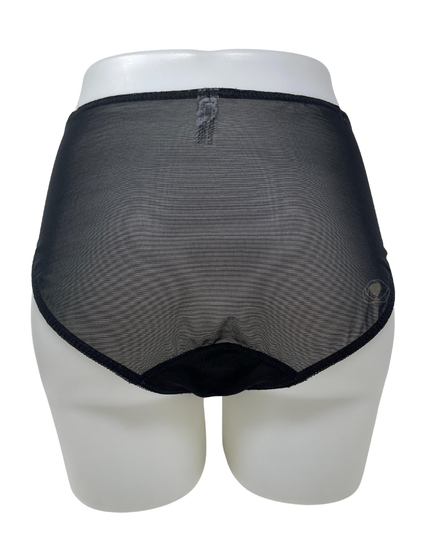 Fitfully Yours U2272 Black/Cobalt Nicole See Thru Lace Bikini Myselflingerie.com