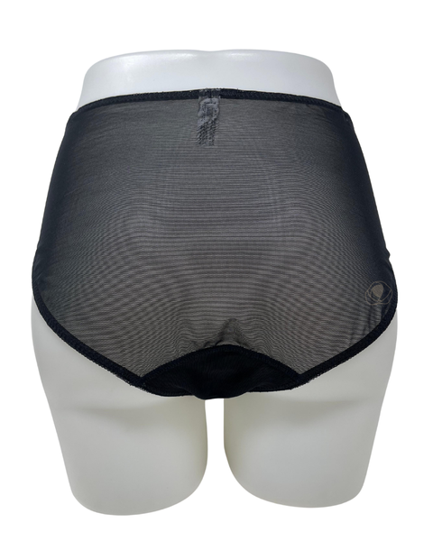 Fitfully Yours U2272 Black/Cobalt Nicole See Thru Lace Bikini Myselflingerie.com