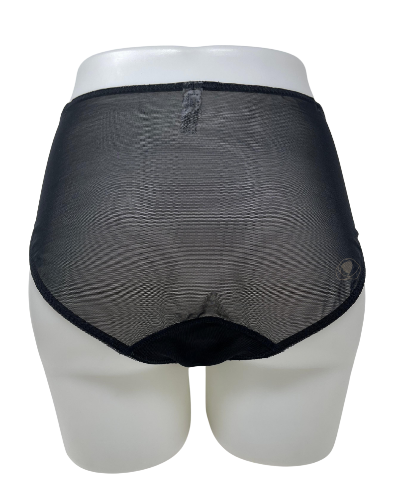 Fitfully Yours U2272 Black/Cobalt Nicole See Thru Lace Bikini Myselflingerie.com