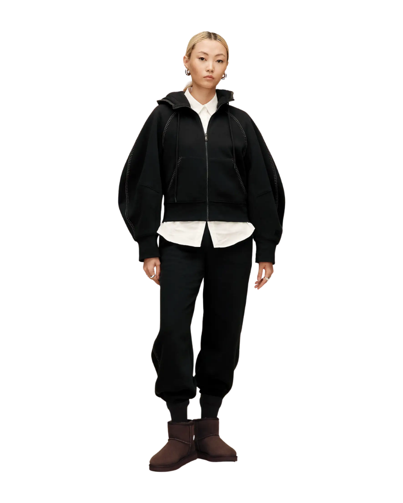 UGG Black Classic Full-Zip Hoodie Myselflingerie.com