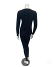 Jackie O'Loungewear VPJ-L/S-BLK Black V Neck Long Sleeve Modal Pajamas Set Myselflingerie.com