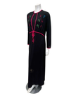 Mega Dreams 357541 Black and Fuchsia String Modal Nursing Nightgown Myselflingerie.com