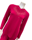 Oh! Zuza V21 Ruby and Lace Modal Pajamas Set Myselflingerie.com