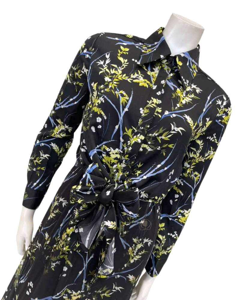 ORD DNV26807 + TRV26817 Black Princess Floral Tulle Satin Blouse and Jumper Lounger Robe Set / Nursing Friendly Myselflingerie.com