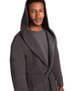 Barefoot Dreams BDUCC20869 Carbon CozyChic Ribbed Hooded Robe Myselflingerie.com