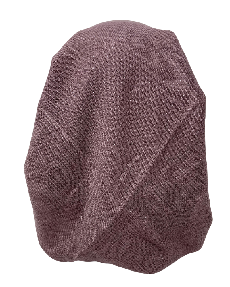 It's Younique OB-SHIM-RO Solid Rose Shimmer Pre-Tied Open Back Bandanna with Velvet Grip Myselflingerie.com