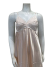 Pen-ky 16765 + 26762D7 Peach Poly Silk Bust Support Chemise & Wrap Set Myselflingerie.com