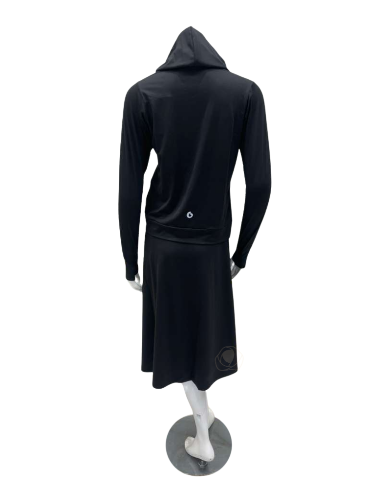 ORD TRS26W7049 + SRS26W7051 Patterened Active/Swim Hoodie and Skirt Set Myselflingerie.com