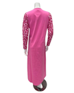 Nico Italy AP1833PK Pink Leopard Print Cotton Nursing Nightgown Myselflingerie.com