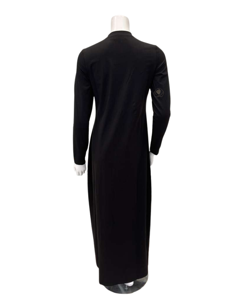 Angelice Black Strawberry Design V Neck Pull On Cotton Blend Teen Nightgown Myselflingerie.com