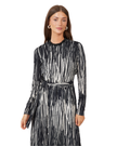 ORD DNP26115 + TRP26114 Black & White Tie-Up Top and Jumper Lounger Robe Set / Nursing Friendly Myselflingerie.com