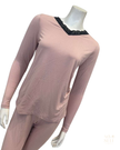 Jackie O'Loungewear VPJ-L/S-PNK PINK V Neck Long Sleeve Modal Pajamas Set Myselflingerie.com