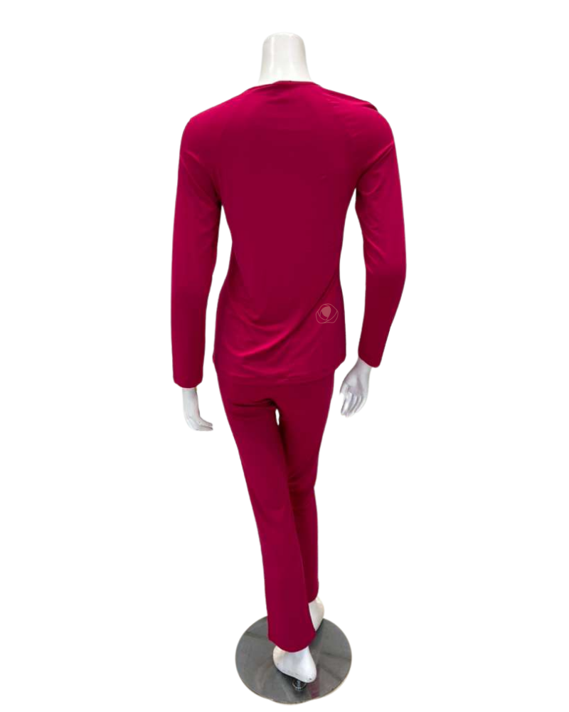Oh! Zuza V21 Ruby and Lace Modal Pajamas Set Myselflingerie.com