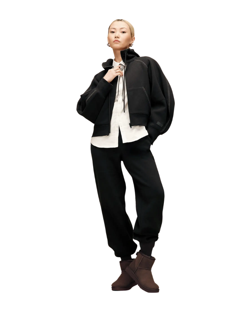 UGG Black Classic Full-Zip Hoodie Myselflingerie.com