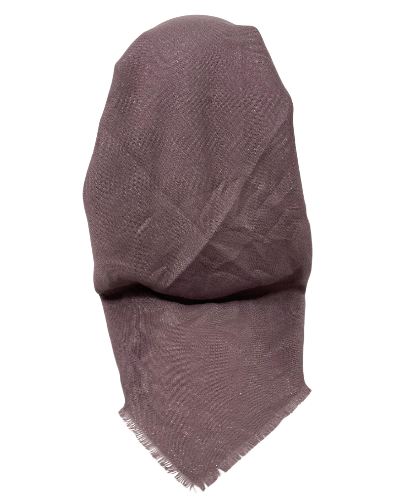 It's Younique OB-SHIM-RO Solid Rose Shimmer Pre-Tied Open Back Bandanna with Velvet Grip Myselflingerie.com