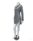 Cosabella PIMAL1898 Heather Grey/Black Pima Lusso Cotton Blend Nightshirt Myselflingerie.com