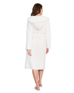 Barefoot Dreams BDUCC20869 Cream CozyChic Ribbed Hooded Robe Myselflingerie.com