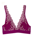 Wacoal 852191 Wild Azalea/Cradle Pink Embrace Lace Wire Free Bralette Myselflingerie.com