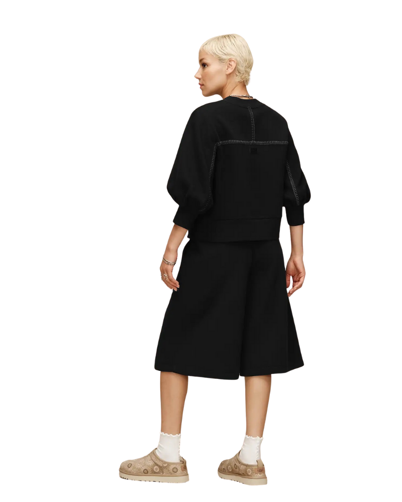 UGG 1175124 Black Classic Puff Sleeve Top Myselflingerie.com